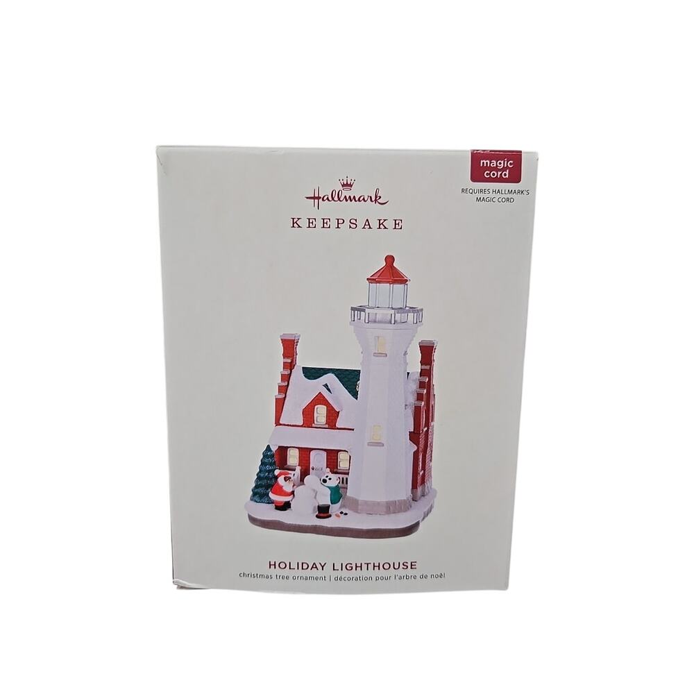 Hallmark Keepsake Ornament HOLIDAY LIGHTHOUSE 8th in Series MAGIC Light 2019 NIB